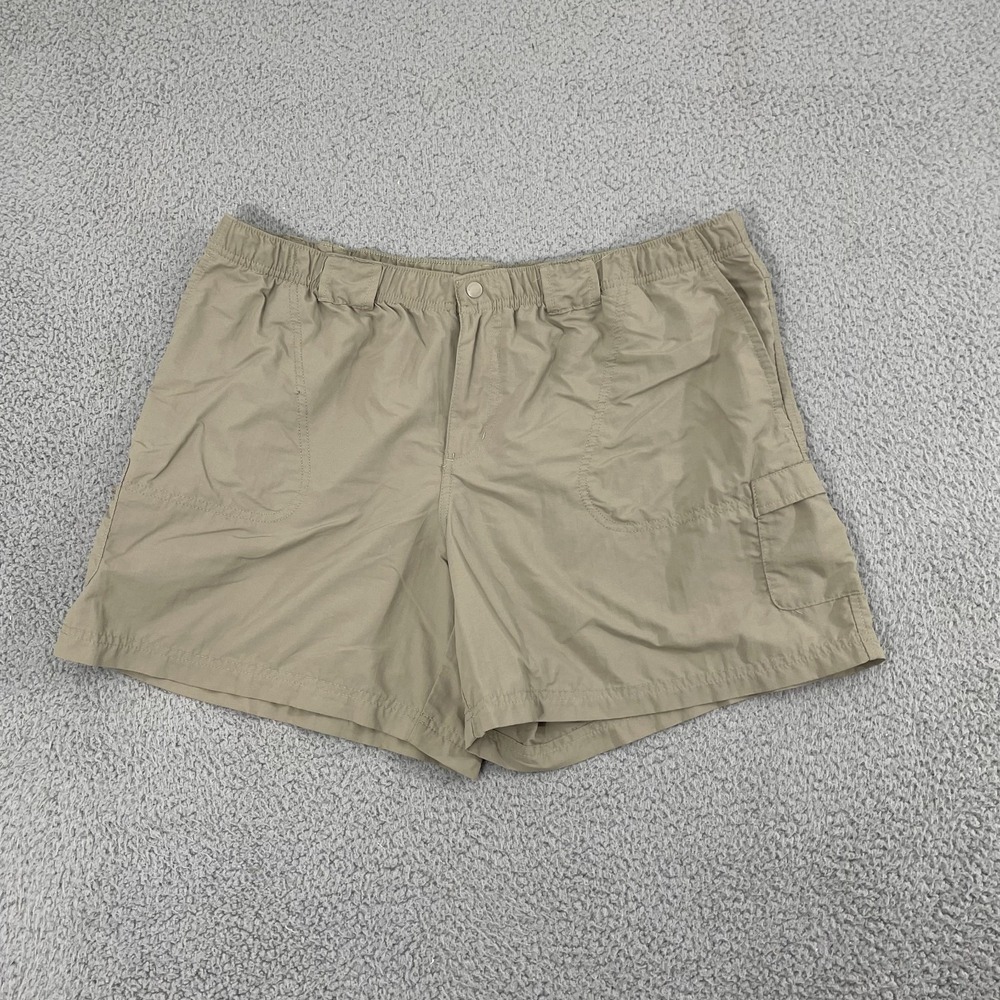 Columbia Shorts Men XL Tan Nylon Outdoor Hiking Gorpcore Cargos